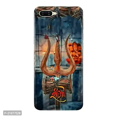 Dugvio? Polycarbonate Printed Colorful Mahakal, Lord Shiva, Shiv Shankar, Bhola Designer Hard Back Case Cover for Oppo K1 (Multicolor)