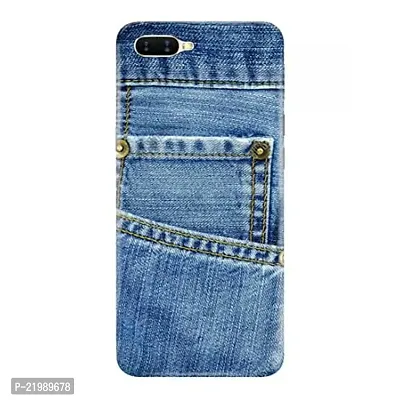 Dugvio? Printed Designer Back Cover Case for Oppo K1 - Blue Pocket Jeans