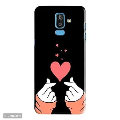 Dugvio? Polycarbonate Printed Hard Back Case Cover for Samsung Galaxy J8 / Samsung Galaxy On8 / J810G/DS (Cute Pink Girls Heart)