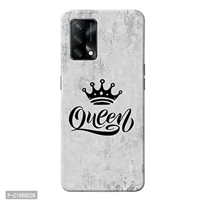 Dugvio? Poly Carbonate Back Cover Case for Oppo A74 5G - Queen Crown