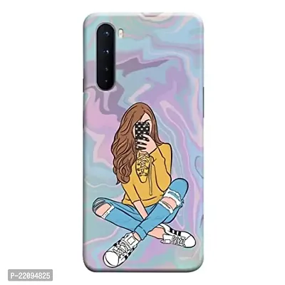 Dugvio? Printed Hard Back Case Cover for OnePlus Nord (Selfie Queen, Beautiful Girl)