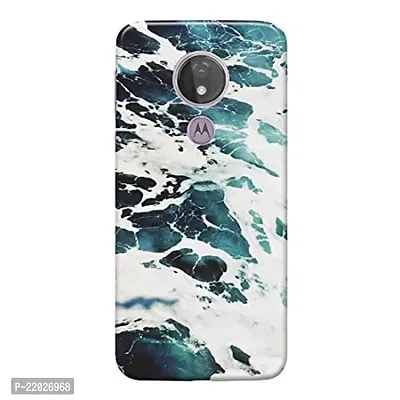 Dugvio? Printed Designer Hard Back Case Cover for Motorola Moto G7 Power (Water Marble)-thumb0