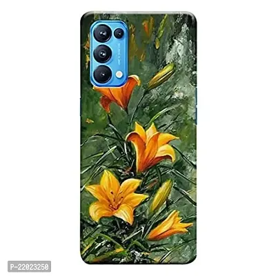 Dugvio? Printed Designer Hard Back Case Cover for Oppo Reno 5 Pro/Oppo Reno 5 Pro (5G) (Water Flower)