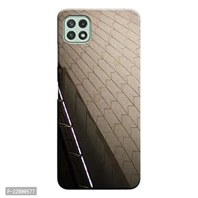 Dugvio Printed Designer Matt Finish Hard Back Cover Case for Samsung Galaxy A22 (5G) - Marble Tile Art