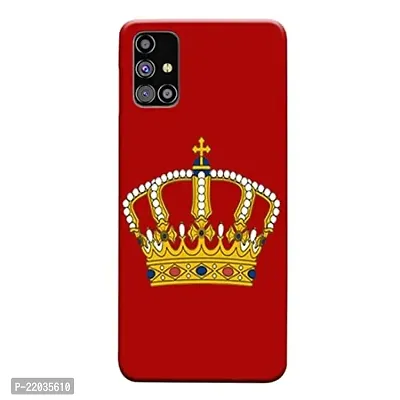 Dugvio? Printed Designer Matt Finish Hard Back Case Cover for Samsung Galaxy M31S / Samsung M31S (King Crown)