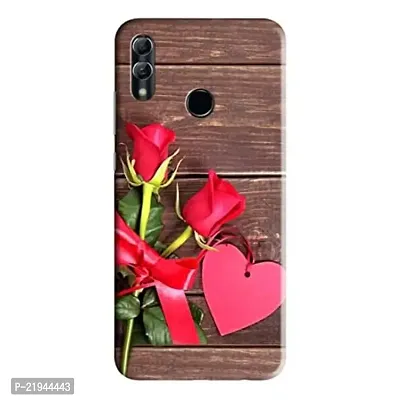 Dugvio? Polycarbonate Printed Hard Back Case Cover for Huawei Honor 8C (Red Rose)