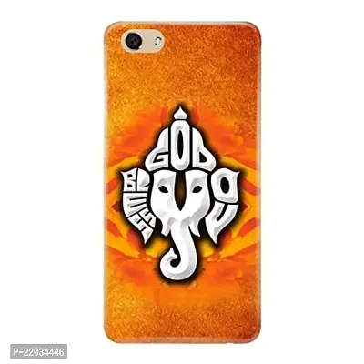 Dugvio? Printed Designer Matt Finish Hard Back Cover Case for Oppo F3 Plus - Lord Ganesha, Ganpati Bappa