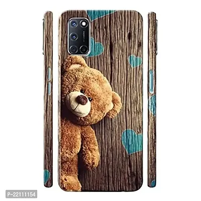 Dugvio Wooden Love Theme Designer Hard Back Case Cover for Oppo A52 (Multicolor)