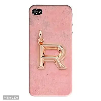 Dugvio? Polycarbonate Printed Hard Back Case Cover for iPhone 5 / iPhone 5S (R Name Alphabet)-thumb0