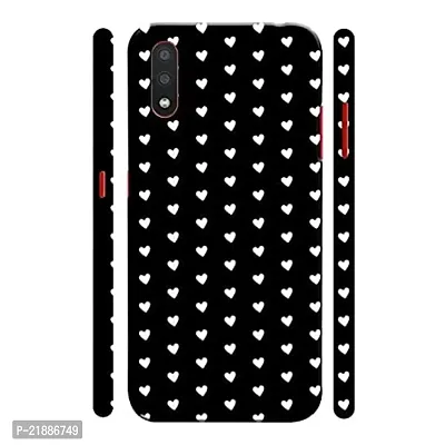 Dugvio Polycarbonate Printed Colorful Black Heart Designer Hard Back Case Cover for Samsung Galaxy M02 / Samsung M02 (Multicolor)