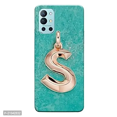 Dugvio? Polycarbonate Printed Hard Back Case Cover for Oneplus 9R (S Name Alphabet)