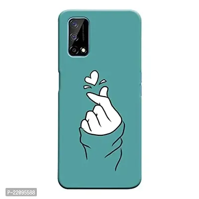 Dugvio? Printed Matt Finish Hard Back Case Cover for Realme Narzo 30 Pro (5G) (Love Heart Girly Design)