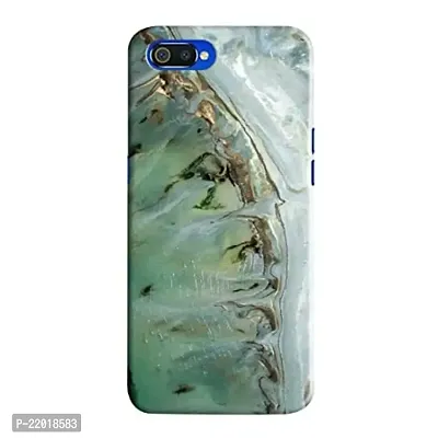 Dugvio? Printed Designer Hard Back Case Cover for Realme C2 (Marble Sky)-thumb0