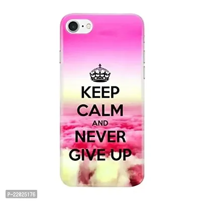 Dugvio? Printed Designer Hard Back Case Cover for iPhone 8 (Keep Calm and Never give up)