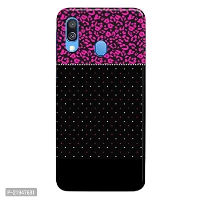Dugvio? Polycarbonate Printed Hard Back Case Cover for Samsung Galaxy A40 / Samsung A40 (Check Pattern Art)-thumb0