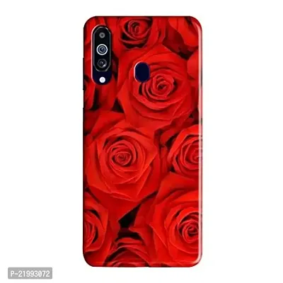 Dugvio? Printed Designer Hard Back Case Cover for Samsung Galaxy M40 / Samsung M40 / SM-M405G/DS (Red Rose Flowers)-thumb0