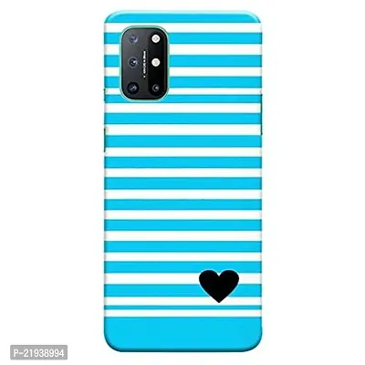Dugvio? Polycarbonate Printed Hard Back Case Cover for OnePlus 8T (Light Blue Pattern)