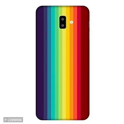 Dugvio? Printed Colorful Multi Color Line Art Designer Hard Back Case Cover for Samsung Galaxy J6 Plus/Samsung J6 + / SM-J610FN/DS (Multicolor)