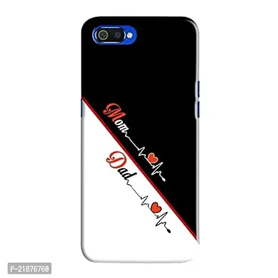 Dugvio? Polycarbonate Printed Colorful Mom  Dad, Mom, Dad, Maa and Pa Designer Hard Back Case Cover for Oppo Realme C1 / Realme C1 (Multicolor)