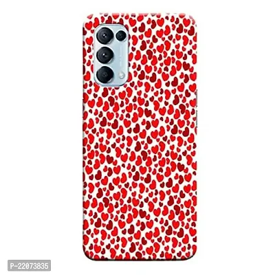 Dugvio? Printed Designer Back Cover Case for Oppo Reno 5 Pro (5G) - Red Dil Love