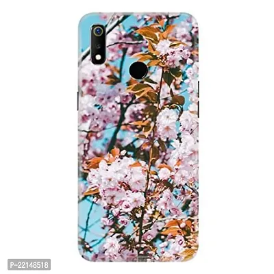 Dugvio? Printed Matt Finish Hard Back Case Cover for Realme 3 / Realme 3i - Vintage Flower (Multicolor)-thumb0