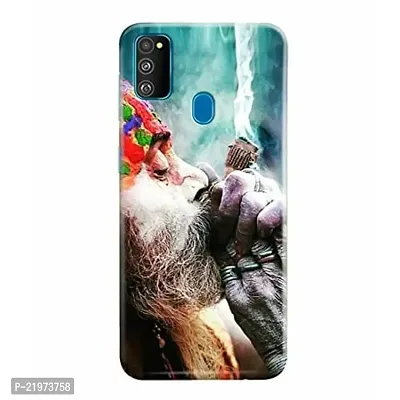 Dugvio? Printed Designer Back Case Cover for Samsung Galaxy M30S / Samsung M30S (Lord Shiva chillam Effect)-thumb0