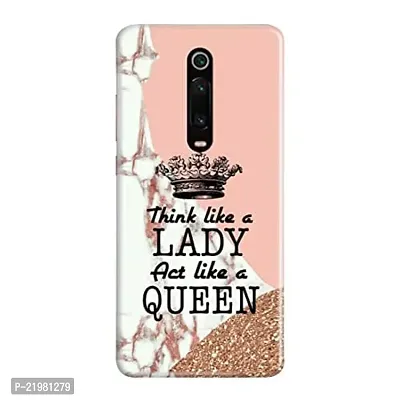 Dugvio? Printed Designer Hard Back Case Cover for Xiaomi Redmi K20 Pro (Think Like a Lady Quotes)