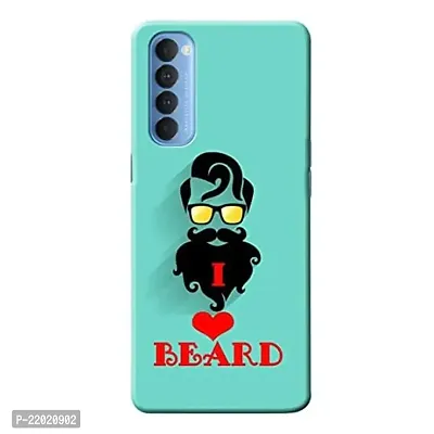 Dugvio? Printed Designer Hard Back Case Cover for Oppo Reno 4 Pro (I Love Beard)-thumb0