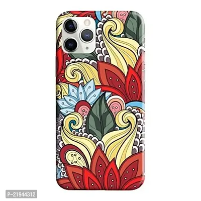 Dugvio? Polycarbonate Printed Hard Back Case Cover for iPhone 11 Pro (Flowers Art Design)