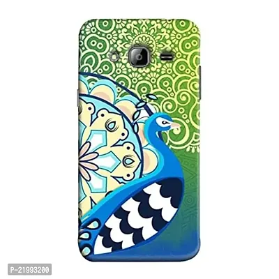 Dugvio? Printed Designer Hard Back Case Cover for Samsung Galaxy J7 (2015) / Samsung J7 Duos / J700F (Peacock Feather)-thumb0