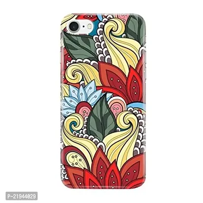 Dugvio? Polycarbonate Printed Hard Back Case Cover for iPhone 8 (Flowers Art Design)
