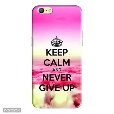 Dugvio? Printed Designer Hard Back Case Cover for Oppo A57 (Keep Calm and Never give up)