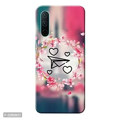 Dugvio? Printed Matt Finish Back Case Cover for OnePlus Nord CE (Pink Heart Dil)-thumb0