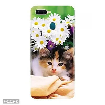 Dugvio? Printed Designer Hard Back Case Cover for Oppo A7 / Oppo A12 / Oppo A5S (Sweet cat)