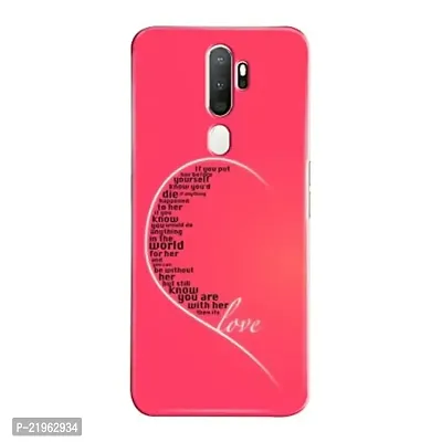 Dugvio? Poly Carbonate Back Cover Case for Oppo A5 2020 / Oppo A9 2020 - Love Quotes
