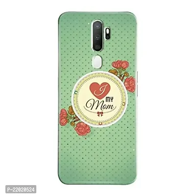 Dugvio? Printed Designer Hard Back Case Cover for Oppo A5 2020 / Oppo A9 2020 (I Love My mom Quotes)-thumb0