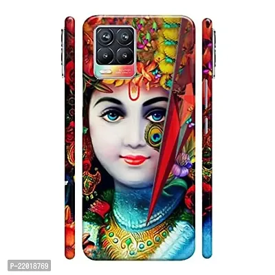 Dugvio? Printed Designer Hard Back Case Cover for Realme 8 (Lord Krishna radhe Krishna)-thumb0