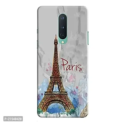 Dugvio? Polycarbonate Printed Hard Back Case Cover for OnePlus 8 (Paris Art)-thumb0