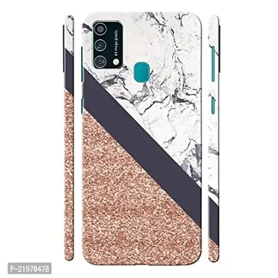 Dugvio? Printed Designer Back Case Cover for Samsung Galaxy F41 / Samsung F41 (Glitter and Marble Effect)