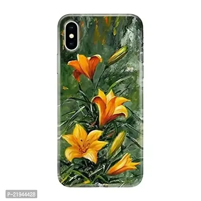 Dugvio? Polycarbonate Printed Hard Back Case Cover for iPhone X (Water Flower)