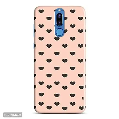Dugvio? Polycarbonate Printed Hard Back Case Cover for Huawei Honor 9i (Black Love in Pink Theme)