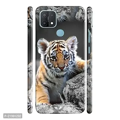 Dugvio? Printed Designer Back Cover Case for Oppo A15 / Oppo A15S - Tiger Childhood, Tiger
