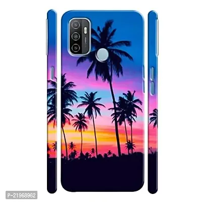 Dugvio? Poly Carbonate Back Cover Case for Oppo A53 / Oppo A33 - Coconut Tree Nature