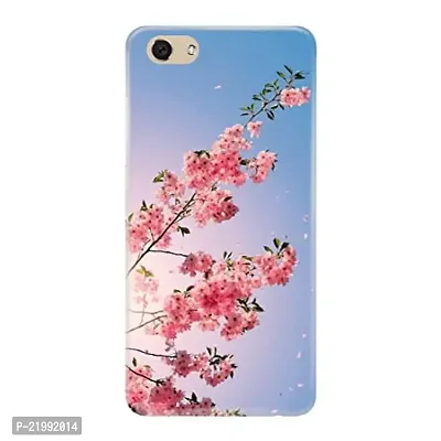 Dugvio? Printed Designer Back Cover Case for Oppo F3 - Sky with Pink Floral