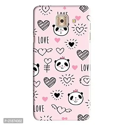 Dugvio Printed Colorful Love Heart Bear Designer Back Case Cover for Samsung Galaxy J7 Max/Samsung On Max/SM-G615F/DS (Multicolor)