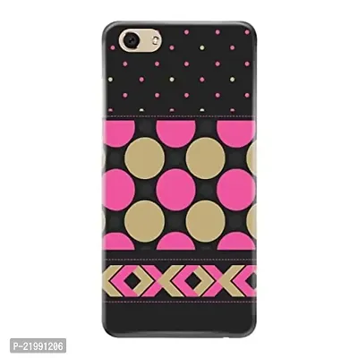 Dugvio? Printed Designer Back Cover Case for Oppo F3 - Circle and dot Art Border