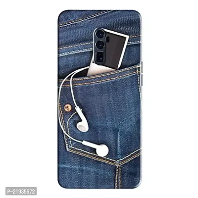 Dugvio? Polycarbonate Printed Hard Back Case Cover for Oppo Reno X (Pocket Jeans Art)