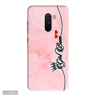 Dugvio? Polycarbonate Printed Colorful Girly Design Queen Crown with Heart Designer Hard Back Case Cover for Xiaomi Redmi Poco F1 / Redmi Poco F1 (Multicolor)