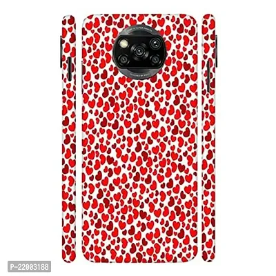 Dugvio? Printed Designer Hard Back Case Cover for Xiaomi Redmi Poco X3 (Red Dil Love)