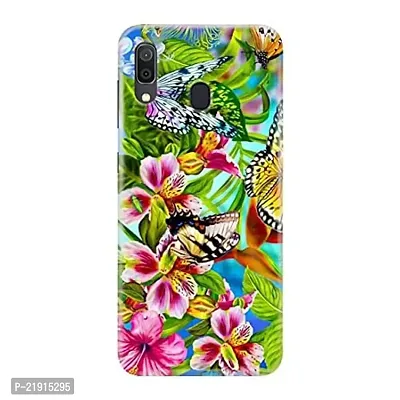Dugvio? Polycarbonate Printed Hard Back Case Cover for Samsung Galaxy M20 / Samsung M20 / SM-M205F/DS (Butterfly Painting)